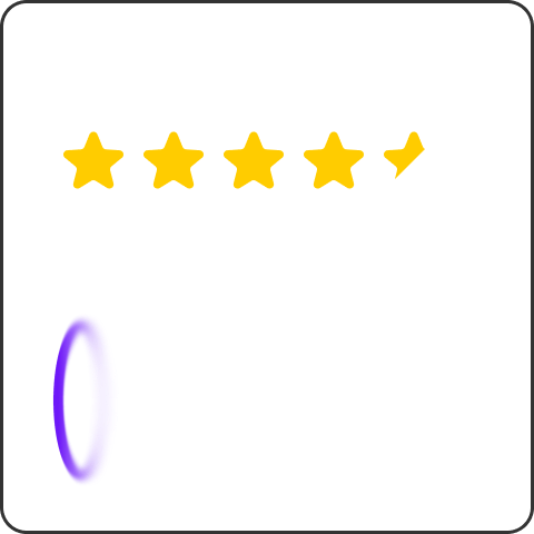 Transparent widget with rating